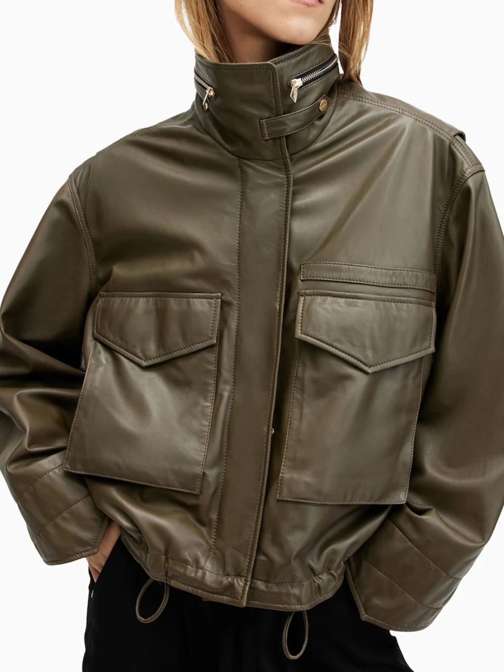 New Allsaints clay leather Jacket